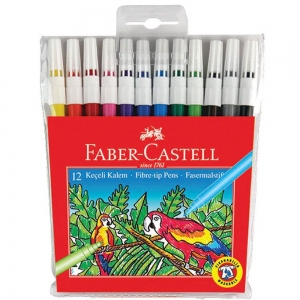 Faber Castell Keçeli Kalem Poşet 12'li