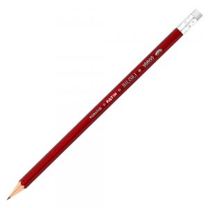 Fatih Kurşun Kalem Köşeli Silgili Kırmızı