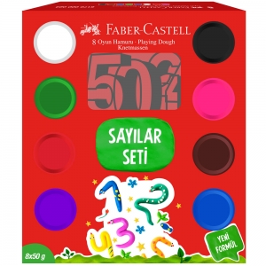 Faber Castell Oyun Hamuru Sayılar Seti  50x8