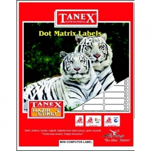 Tanex Bilgisayar Etiketi TW-0011 20X55 mm 3'lü