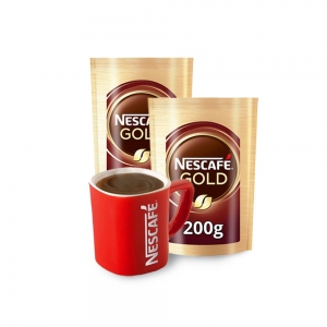 Nescafe Gold 200 Gr x2 Kahve + Nescafe Kupa Hediyeli