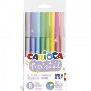 Carioca Pastel Süper Yıkanabilir Keçeli Kalem 8'Li 43032