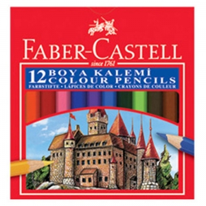 Faber Castell Kuru Boya Kalemi 12 Renk Yarım Boy