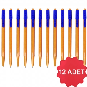 Mikro Tükenmez Kalem M-33 Mavi x 12 Adet