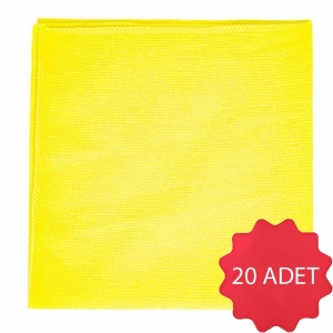 Stepy Mikrofiber Genel Temizlik Bezi Sarı x 20 Adet