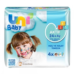 Uni Baby Aktif Islak Havlu 4'Lü Paket