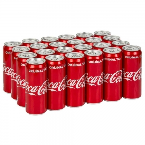 Coca Cola Kutu 330 Ml x 24 Adet