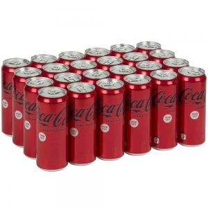 Coca Cola Zero Kutu 330 Ml x 24 Adet