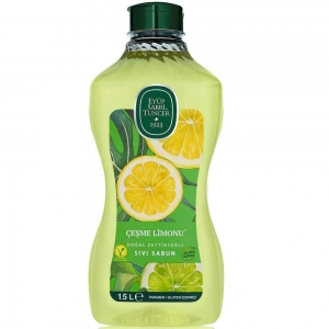 Eyüp Sabri Tuncer Çeşme Limonu Doğal Zeytinyağlı Sıvı Sabun 1.5 Lt