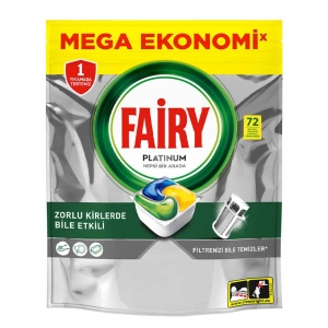 Fairy Platinum Hepsi Bir Arada Limon 72'Li