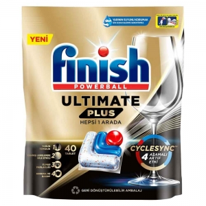 Finish Ultimate Plus Bulaşık Tableti 40'Lı