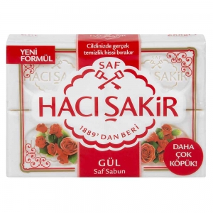 Hacı Şakir Kalıp Sabun Gül  4'Lü  600 Gr