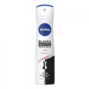 Nivea Kadın Sprey Deodorant Black&White Invisible Clear 150 Ml