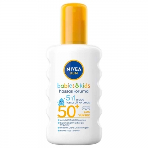 Nivea Sun Hassas Çocuk Güneş Kremi SPF50+ Sprey 200 Ml