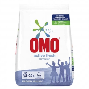 Omo Active Fresh Toz Deterjan Beyazlar 4 Kg