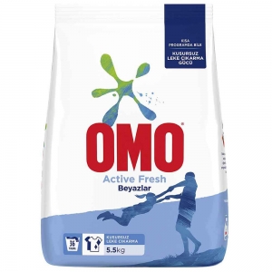 Omo Active Fresh Toz Deterjan Beyazlar 5,5 Kg