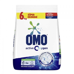 Omo Active Oxygen Toz Çamaşır Deterjanı Beyazlar 6 Kg