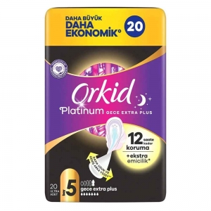 Orkid Platinum Gece Extra Plus 20'Li 5 Numara