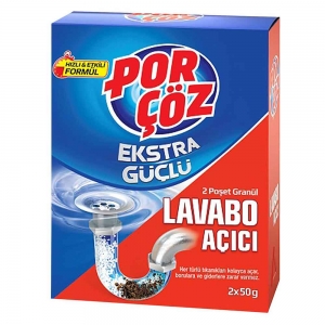 Porçöz Lavabo Açıcı Granül 2 x 50 Gr