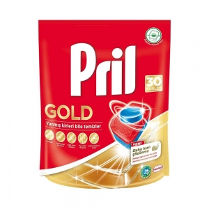 Pril Gold Doypack Bulaşık Makinesi Deterjanı 30'Lu