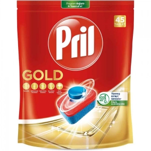 Pril Gold Doypack Bulaşık Makinesi Deterjanı 45'Li