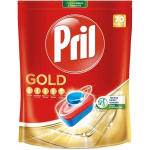 Pril Gold Doypack Bulaşık Makinesi Deterjanı 70'Li