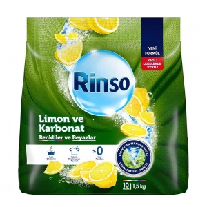 Rinso Toz Çamaşır Deterjanı Limon ve Karbonat  1,5 Kg