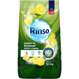 Rinso Toz Çamaşır Deterjanı Limon ve Karbonat 8 Kg