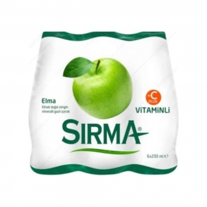 Sırma C+ Elmalı Doğal Maden Suyu 6 x 200 Ml