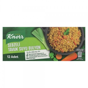 Knorr Sebzeli Tavuk Suyu Bulyon 12 Adet 120 Gr