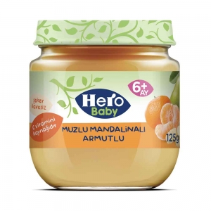 Hero Baby Muz Mandalina Armut Kavanoz Maması 125 Gr