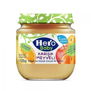 Hero Baby Karışık Meyveli Kavanoz Maması 125 Gr