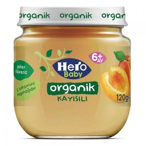 Hero Baby Organik Kayısılı Kavanoz Maması 120 Gr