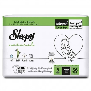 Sleepy Natural Jumbo Midi No 3 Külot bez 56'Lı