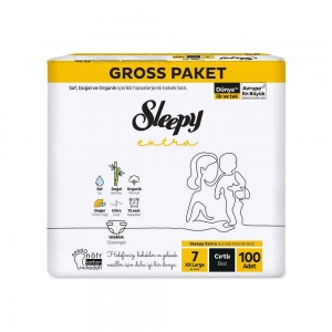 Sleepy Extra Gross Xxlarge No 7 Cırtlı Bez 100'Lü