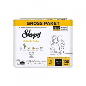 Sleepy Extra Gross Maxi No 4 Cırtlı Bez 100'Lü