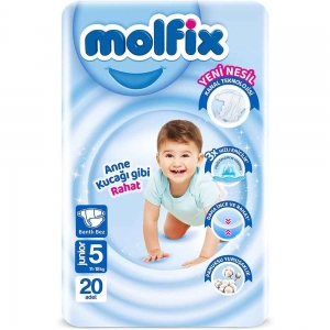 Molfix 3D Jumbo No 5 Junior Bebek Bezi 20'Li