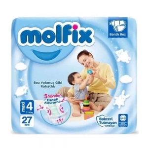 Molfix 3D Jumbo No 4 Maxi Bebek Bezi 27'Li