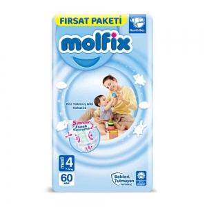 Molfix Fırsat Paketi No 4 Maxi Bebek Bezi 60'Lı