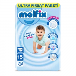 Molfix Ultra Fırsat Paketi No 5 Junior Bebek Bezi 78'Li