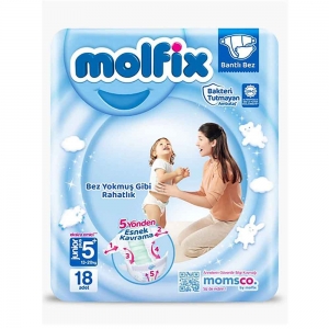 Molfix 3D Jumbo No 5 Junior Plus Bebek Bezi 18'Li