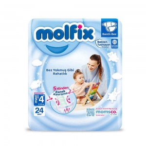 Molfix 3D Jumbo No 4 Maxi Plus Bebek Bezi 24'Lü