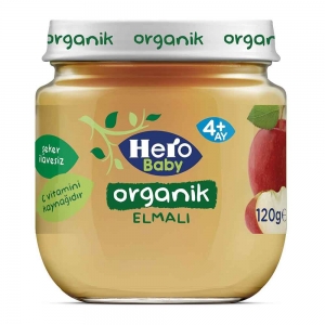 Hero Baby Organik Elmalı Kavanoz Maması 120 Gr