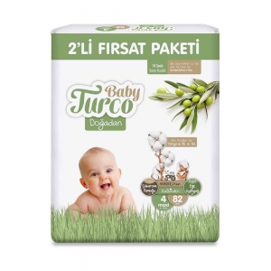 Baby Turco Doğadan 2'li Fırsat Paketi No 4 Maxi 82'Li