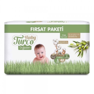 Baby Turco Doğadan 2'li Fırsat Paketi No 3 Midi 42'Li