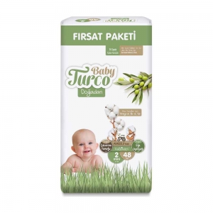 Baby Turco Doğadan 2'li Fırsat Paketi No 2 Mini 48'Li