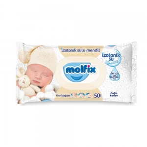 Molfix İzotonik Sulu Yenidoğan Islak Mendil 50'Li