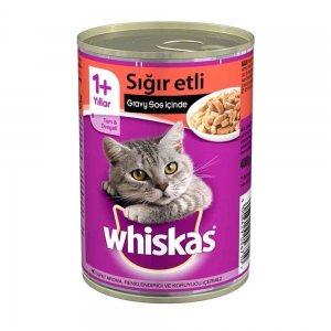 Whiskas Biftekli Konserve Kedi Yaş Maması 400 Gr