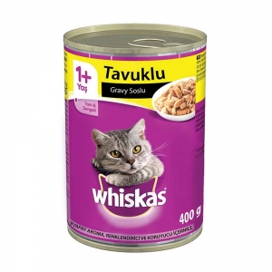 Whiskas Tavuklu Konserve Kedi Yaş Maması 400 Gr