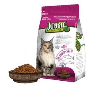 Jungle Somonlu Kısır Kedi Maması 1,5 Kg